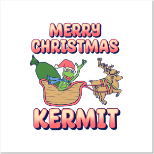 Kermit Merry Christmas Posters and Art